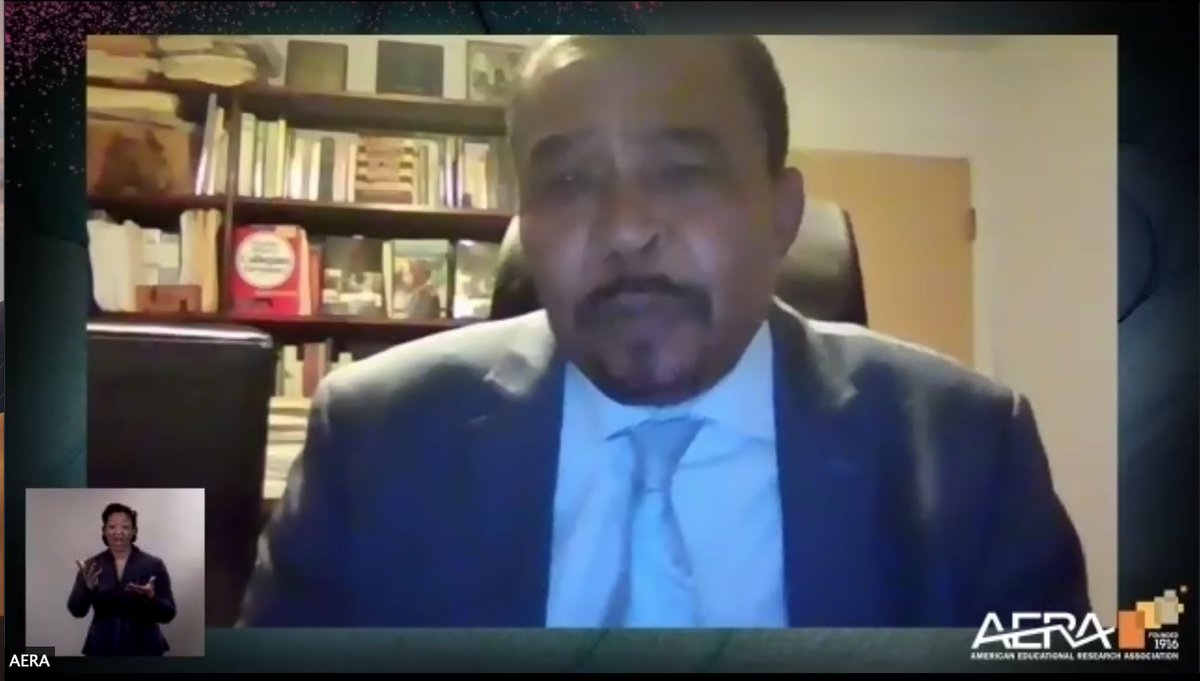 AERA_EdResearch's tweet photo. The educational achievements of Black and Brown people have nothing to do with Blackness or Browness. It has to do with access to resources. Let’s equalize the resources in the schools and see what the outcomes will be. - Aldon Morris #AERABrownLecture https://t.co/tuCy7loigB