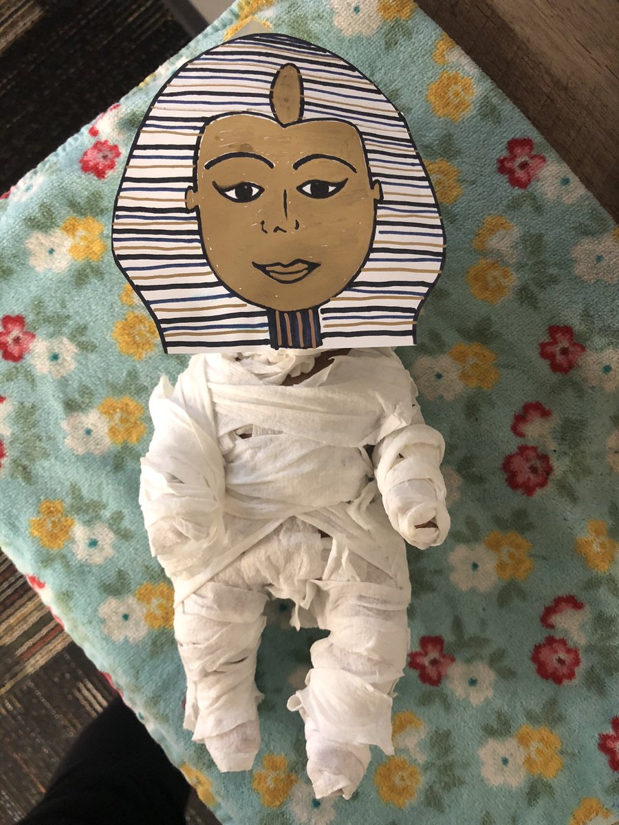 We had so much fun mummifying this doll! Best $5 I have ever spent for my class.