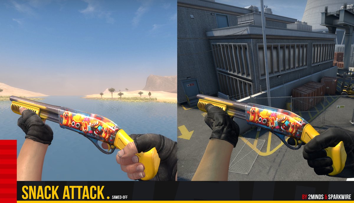 SparkwireArt's tweet photo. SNACK ATTACK: Sawed-Off! https://t.co/BCqRCW5FiB

My good friend @luizamcallister and I put together another Snack Attack!
Click on the link above to check out the submission and look at the in-game pics!
@csgo #csgo #csgoskin https://t.co/5rjbnRjlFK