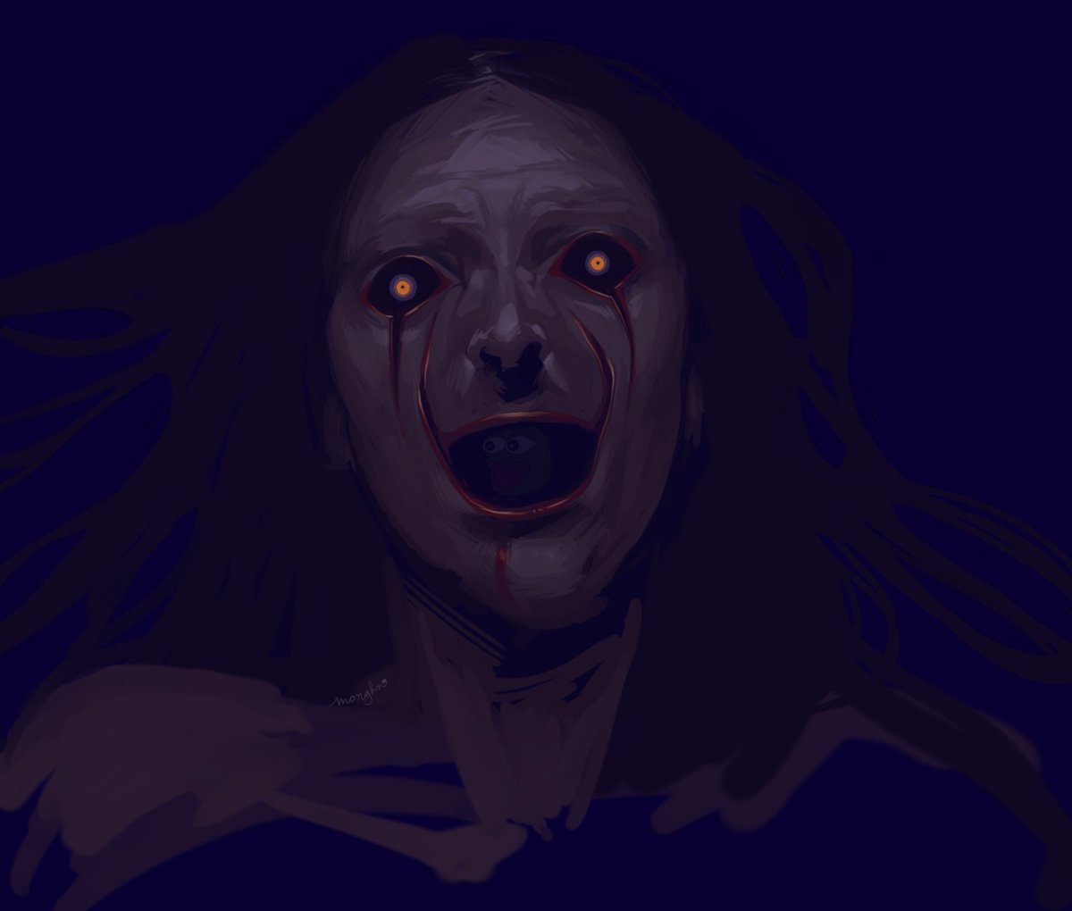 MorganSeize's tweet photo. happy #halloween month <3
#harpy #scream #teethless #horror #fear #blood https://t.co/q8Ngh7vO7O