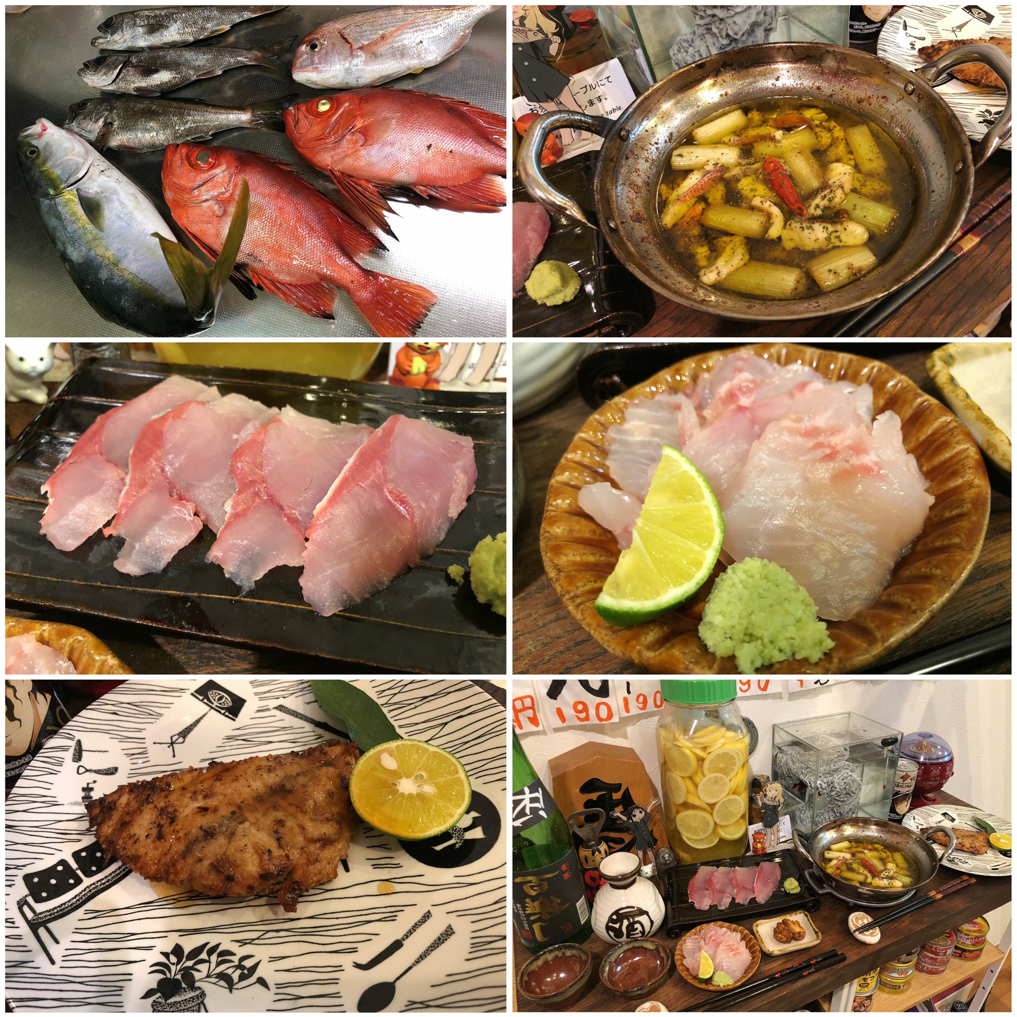 تويتر 魔女っこれい على تويتر 夜ご飯作った 昨日 頂いた魚を捌いてチカメキントキ のカボス刺身 イナダ刺身 チダイ卵バター醤油焼き チカメキントキと長葱のアヒージョ イナダのムニエル イナダとチカメキントキは雲丹しゃぶにもした 集めた魚の肝はすり潰し