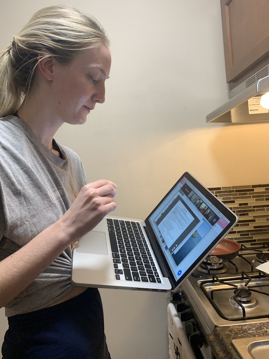 agillule's tweet photo. @Ali_Birner POV: you’re me, a bum, coming home late from work to your roommate, who is a productive full time student earning her Master’s degree, who already has dinner prepped for the night while on a mandatory zoom call https://t.co/rl67JyxD9T