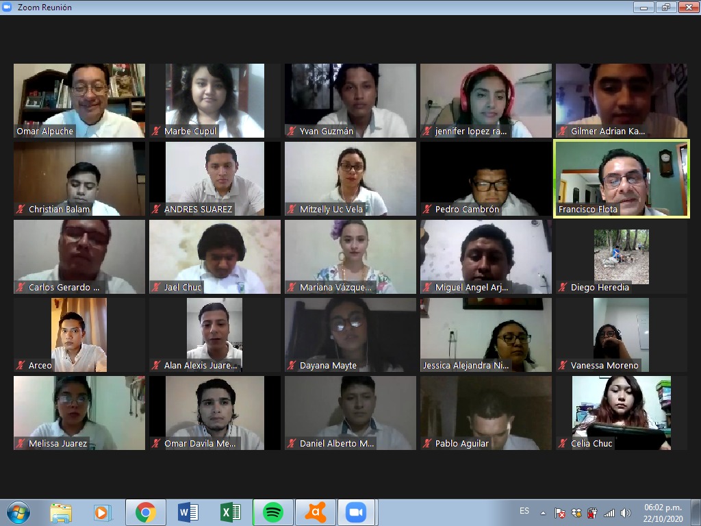 Estamos muy contentos por haber concluido con la conferencia que nos proporcionó el Mtro <a href="/FLOTAFRANCISCO/">FRANCISCO FLOTA</a>, con respecto al #Pueblo_mágico #Bacalar, dándonos a conocer experiencias y conocimientos🌴, muchas gracias!.
<a href="/TecNM_Cancun/">@TecNM_Cancun</a> <a href="/omaralpuche/">omar alpuche leal</a> <a href="/diana_kumul/">DianaCHK.</a>  <a href="/cristinazuetar/">Cris</a>