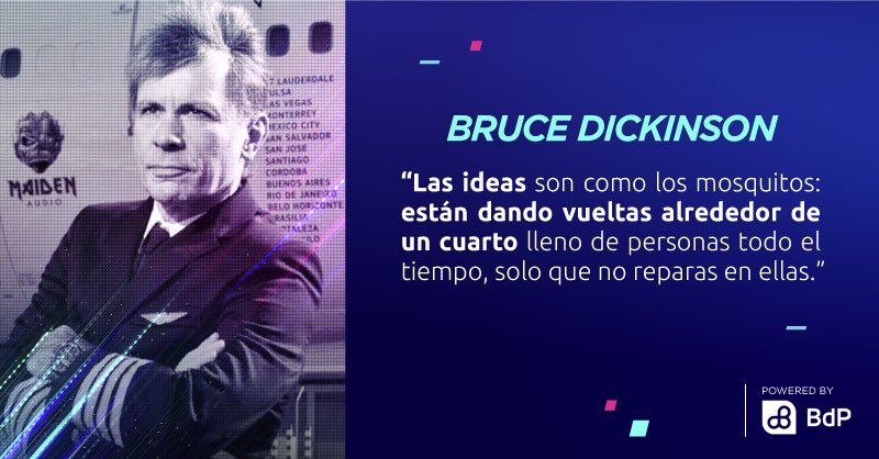 Sobre los procesos creativos y la creación de ideas #BruceDickinson #TIDco2020