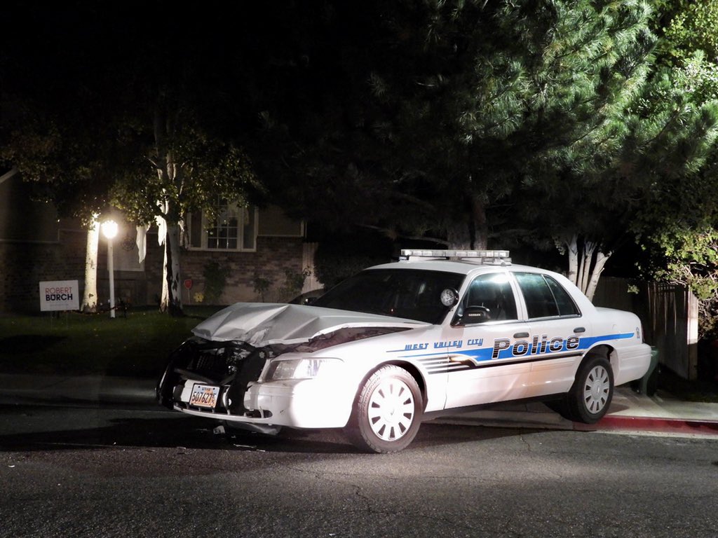 SLCScanner's tweet image. 1 of 5 #WVCPD 0306am 6710 W 4145 S Dispatched on #SuspiciousVehicle in parking lot of LDS church on a truck idling for couple hours. Officers pulled in front of the truck. The male driver woke up when they opened his door. He put the truck into reverse knocking the officer down.