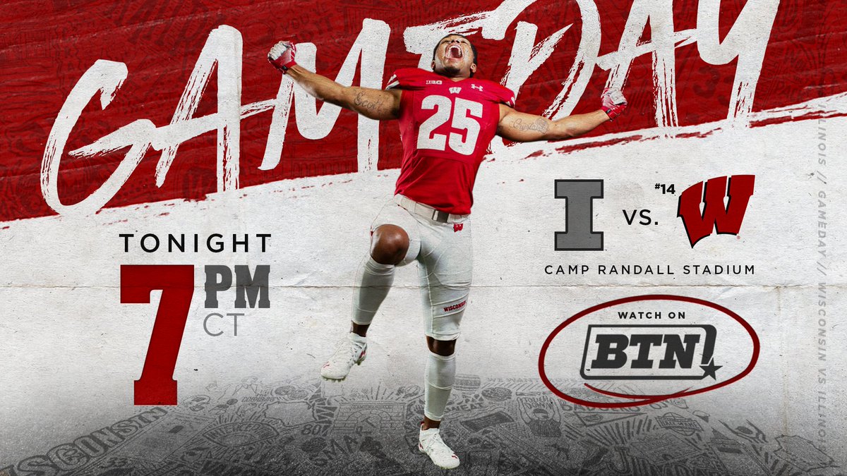 BadgerFootball's tweet photo. You guys have no idea how great it feels to tweet this..... 

HAPPY GAMEDAY BADGERS! 

Watch tonight on BTN 👀

#OnWisconsin https://t.co/6f0omC55DE