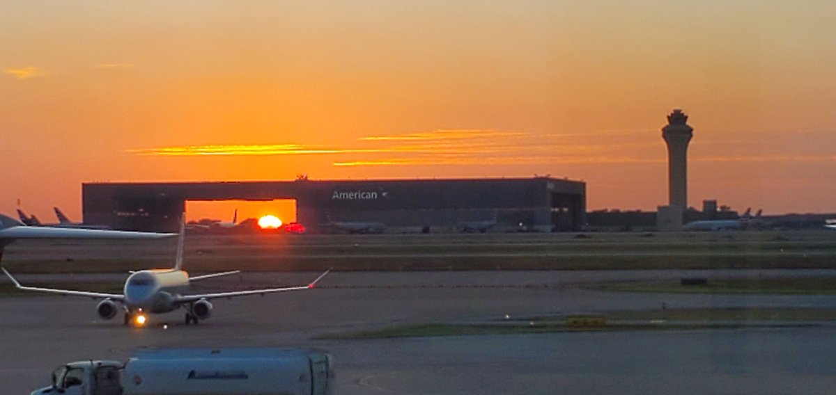 mistybaker's tweet photo. @AmericanAir I'm so happy to be flying (a little) again.  I've missed you! Planes are clean &amp; crew is extra friendly. https://t.co/KtmpBgAxni
