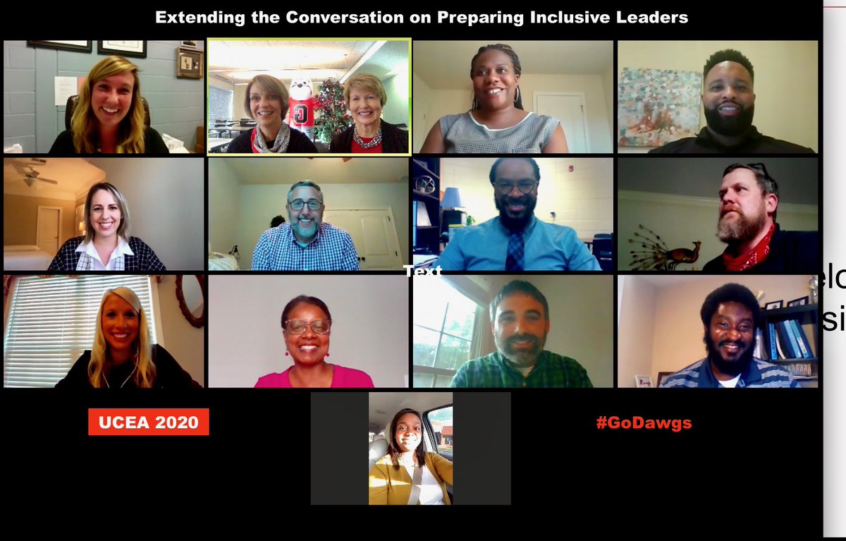 SO thankful for these amazing school leaders/UGA EdD students and the time they spent today sharing their experiences in building inclusive practices! @UCEA is going to be a little more #UCEAwesome thanks to them! #differencemakers #ProudOutLoud #GoDawgs