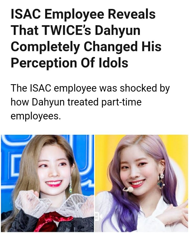 Dahyun being praised by a part-time employee