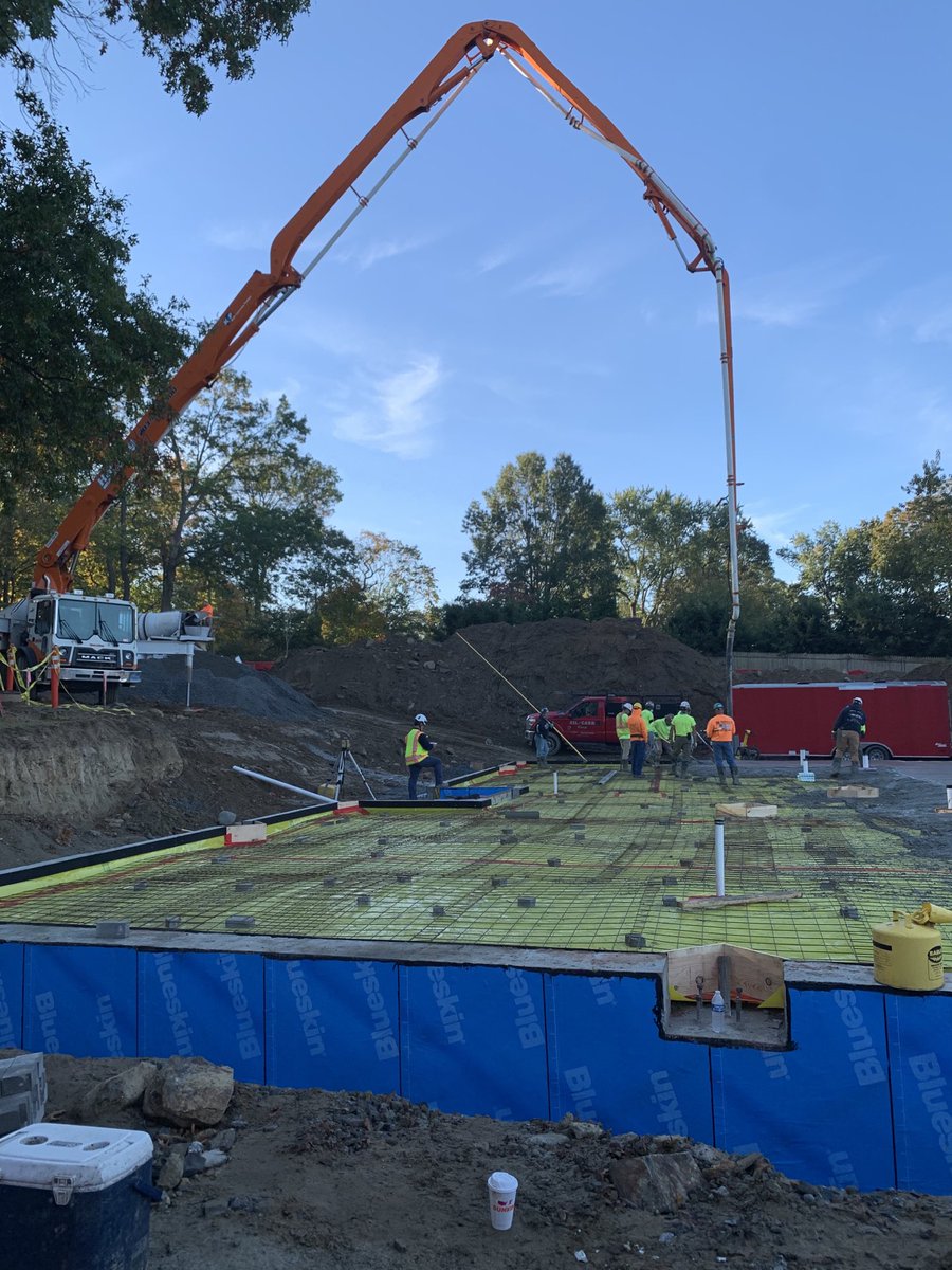 PrincipalChase's tweet photo. The slab for the arts addition has been poured! #mhssouthport https://t.co/bNIU2lL5ar