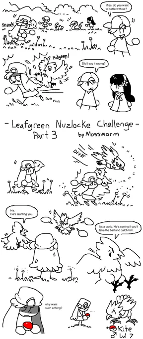 Leafgreen Nuzlocke Challenge Part 3! Mt. Moon time
#pokemon
#comic
#nuzlocke
#mossworm 