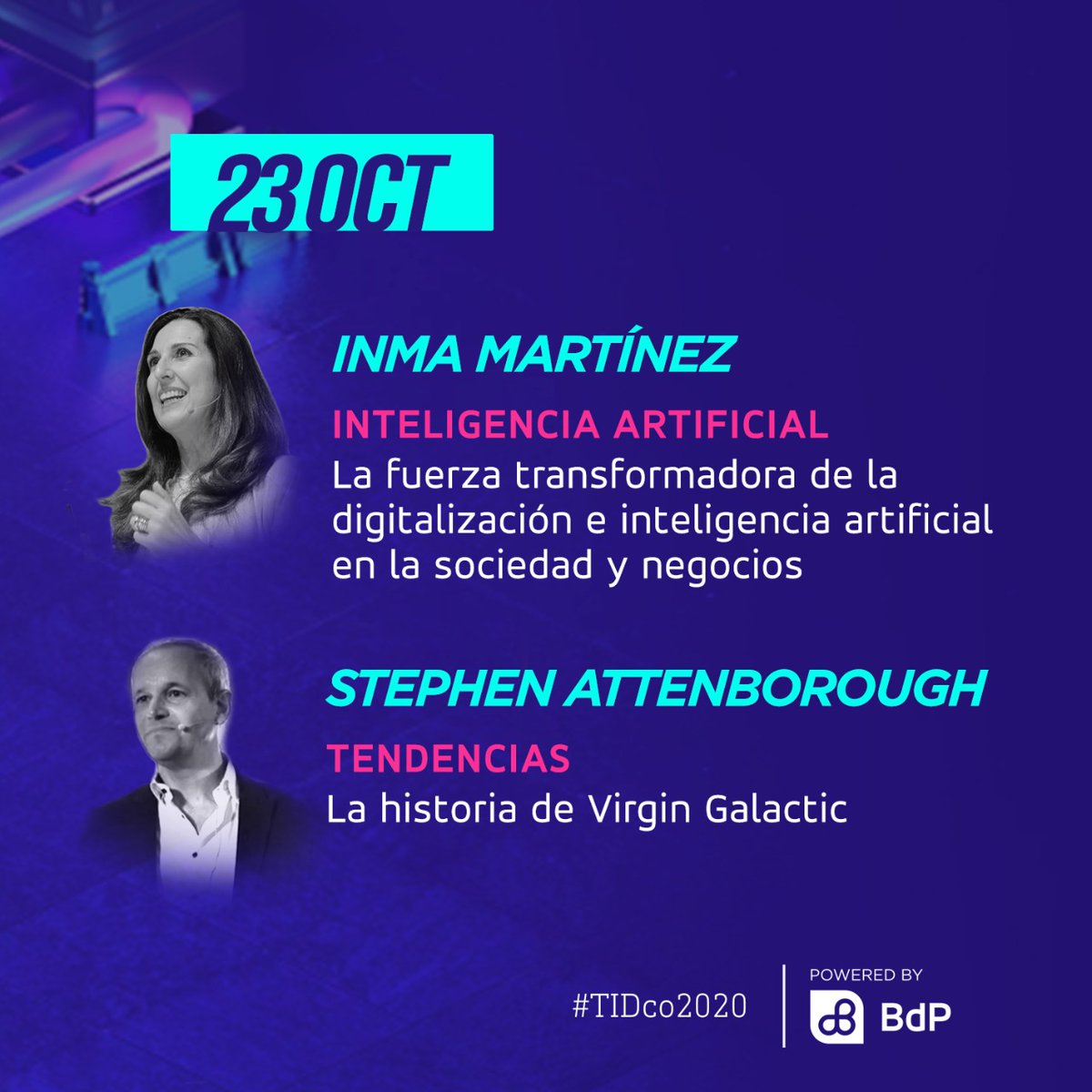 Gracias a todos por ser parte de la segunda fecha del Congreso de Innovación y Disrupción <a href="/tidcoEC/">tidco.ec</a>. Mañana tendremos la participación de <a href="/inma_martinez/">Inma Martinez</a> y #StephenAttenborough. Conoce más sobre el congreso ingresando a tidco.ec #TIDco2020.