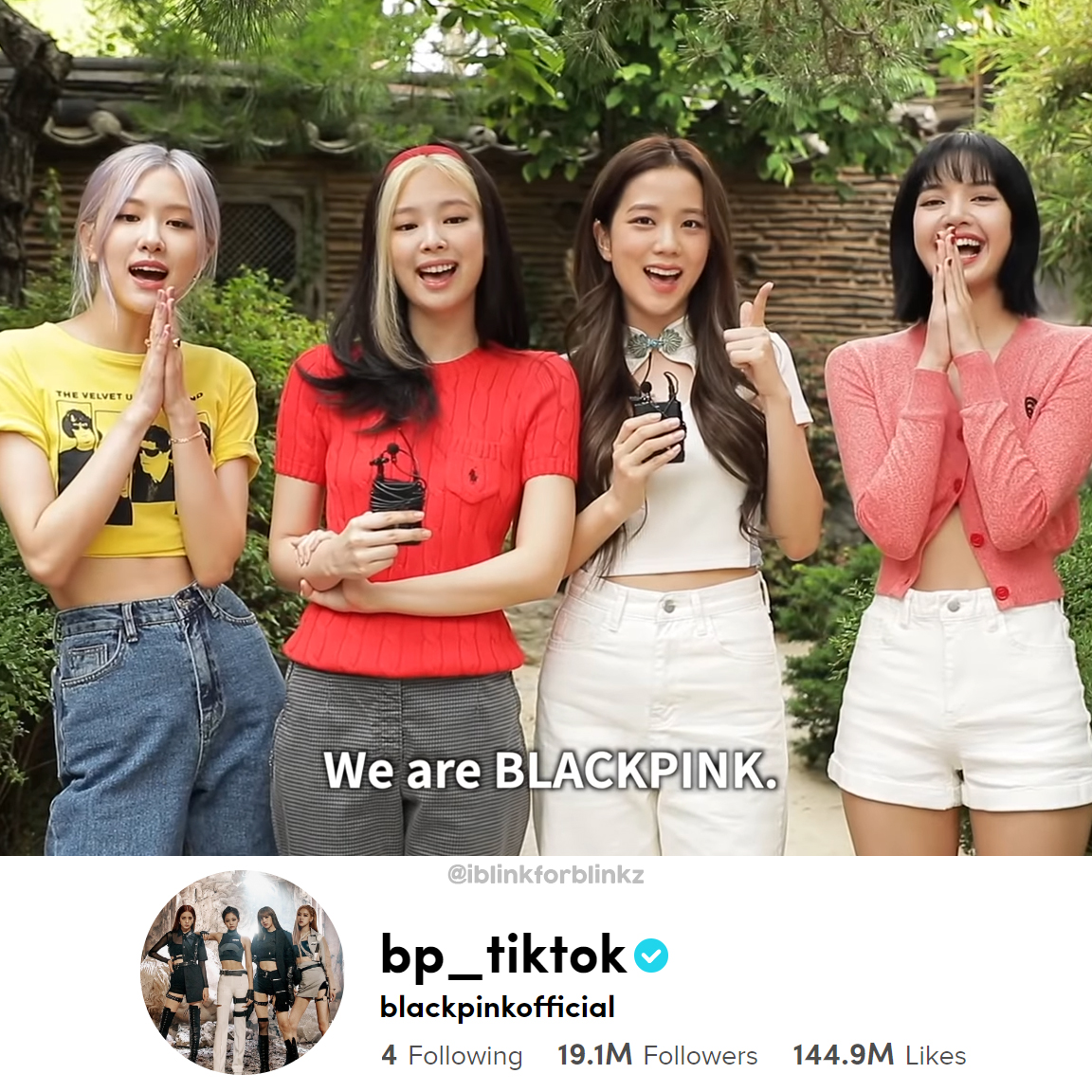 Blackpink Canada On Twitter Blackpink Bp Tiktok Reached 19 1m Followers On Tiktok I Vote For Blackpink In Thegroup For The E People S Choice Awards Pcas Blackpink Https T Co Eweveid60c