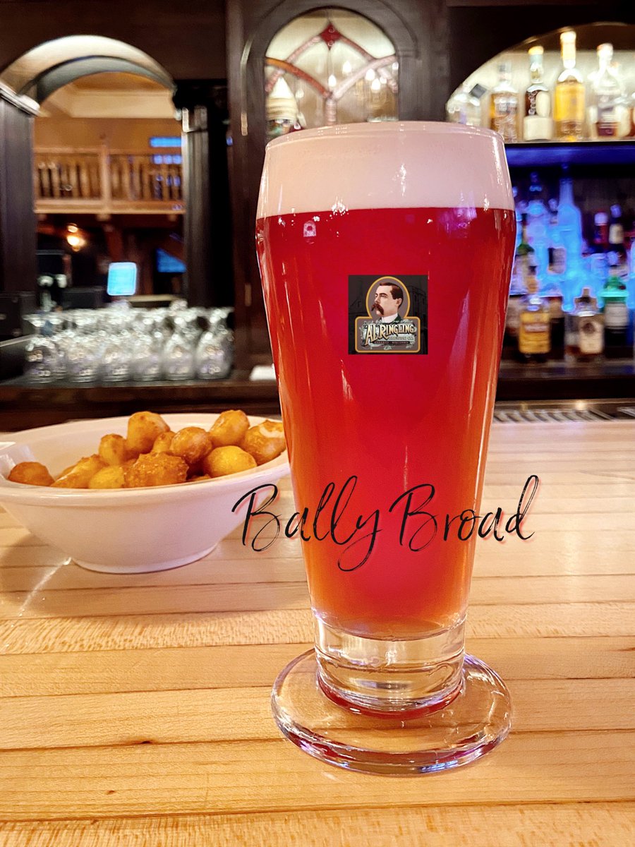 ringlingbrewing's tweet photo. Who's that lady? Meet the "Bally Broad" Honey Cranberry Wheat. She's sweet and tart, with a natural, vibrant pink color. Pairs up well with our fried cheese curds. The honey 🍯 is by Rogers Pure Honey, another fantastic Baraboo company!

ABV 4.8% • IBU 7 🍺 #alringlingbrewingco https://t.co/gj5mFdn9oM