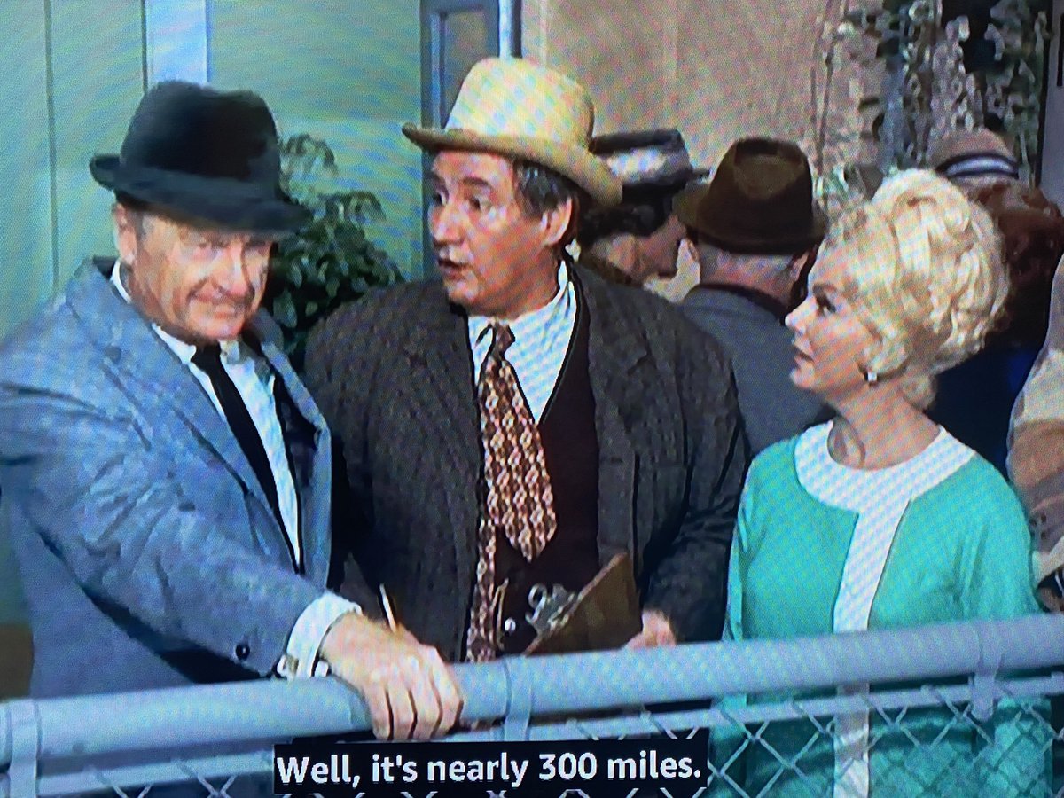 Important information! When Mr. Haney proposes a flight from the Pixley Airport near Hooterville to Paris on an old and very slow airplane, he says it’s “nearly 300 miles” to Chicago — which is on the way to New York.