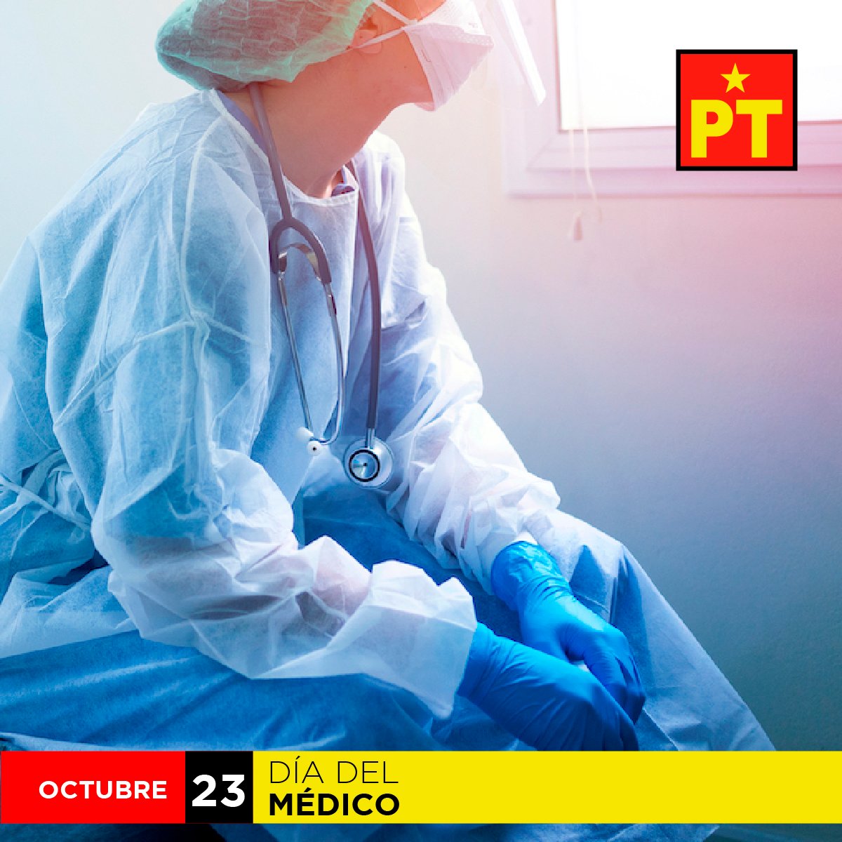 🟥🟨🩺Hoy extendemos nuestro agradecimiento y felicitaciones a todo el equipo de médicos campechanos que han logrado salvaguardar nuestra salud a expensas de la suya. 👩‍⚕️👨‍⚕️

Felicidades este Día Nacional del Médico.
#PTCampeche #DíaNacionalDelMédico #Salud #México