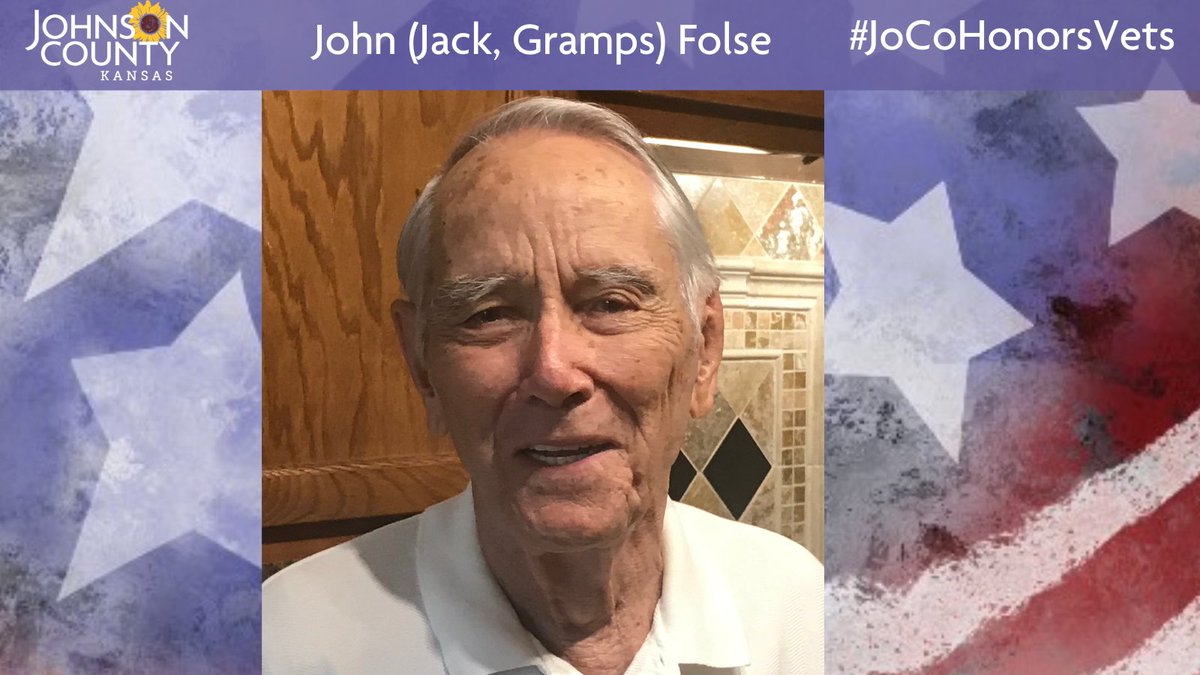 Meet John (Jack, Gramps) Folse who resides in Overland Park ( @opcares). He is a World War II veteran who served in the  @USArmy and as a Merchant Marine. Visit his profile to learn about a highlight of an experience or memory from WWII:  https://jocogov.org/dept/county-managers-office/blog/john-jack-gramps-folse  #JoCoHonorsVets 