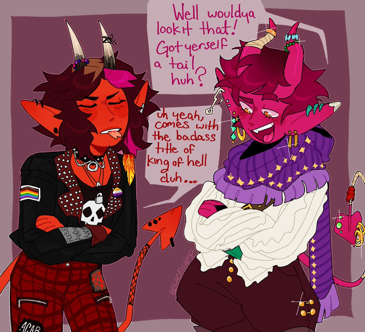 i need fig to be able to interact with more tieflings so bad also they should b friends <3 #dimension20 #fantasyhigh 