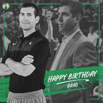  I wish the Celtics coach Brad Stevens a happy 44th birthday, and happy birthday to today s fans! 