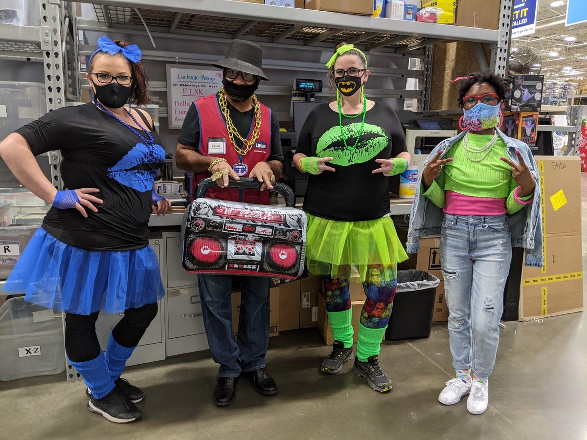 80s day here at lowes #80sdays #funweek #freightteam #pricingcoordinator #cashierappreciation #nightlife <a href="/Ingram5Curtis/">Curtis Ingram</a>
