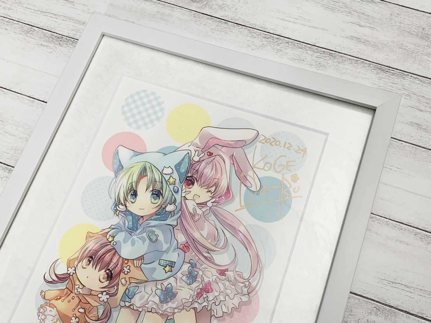 92%OFF!】 こげどんぼ デ ジ キャラット 直筆サイン 額付きジークレー