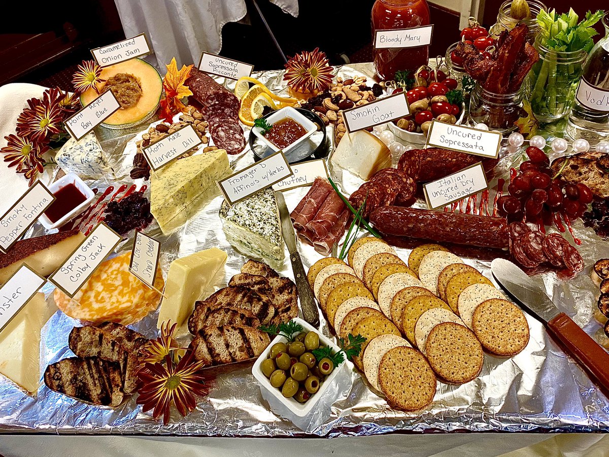 PBrutsman's tweet photo. Theme weeks are always so much fun! @CumberlandPHC did a charcuterie board with a Bloody Mary bar! @morris_chaney @nolafoodguy #trilogychefs https://t.co/WjKK40RJ6K