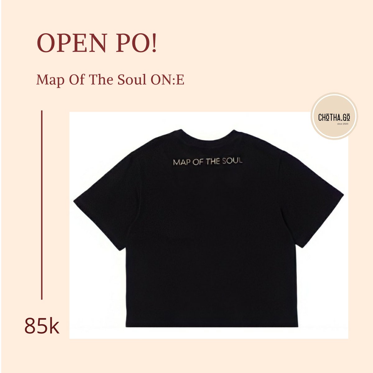 ChothaGo's tweet photo. ⚫OPEN PO⚫
BTS MOTS ON:E T-SHIRT UNOFICIALL

free 2 pc random &amp; sticker

📆 CLOSE PO 30 OKTOBER 2020
💸 IDR 85k
✅ bisa dp 50k (BRI/OVO)
✅ pelunasan saat barang dikirim https://t.co/6rFD0PgLBF