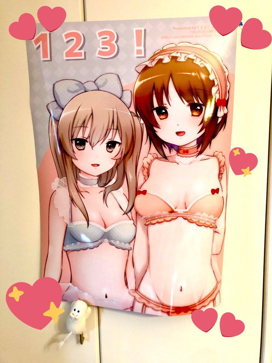 西住みほ ,島田愛里寿 「ポスターきた!でかい!可愛い!*°10/25はこのお誕生日ポスターを目印に是非お」|itsumiP𓇼𓆡𓆉 ⋆のイラスト