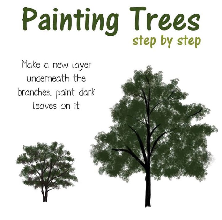 Painting trees step by step.

https://t.co/mt0MCSWqIH 