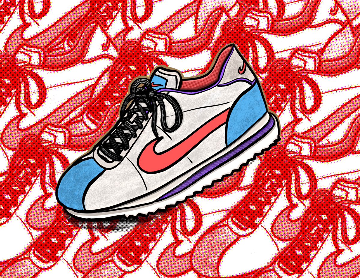 cortez cartoon nike shoes