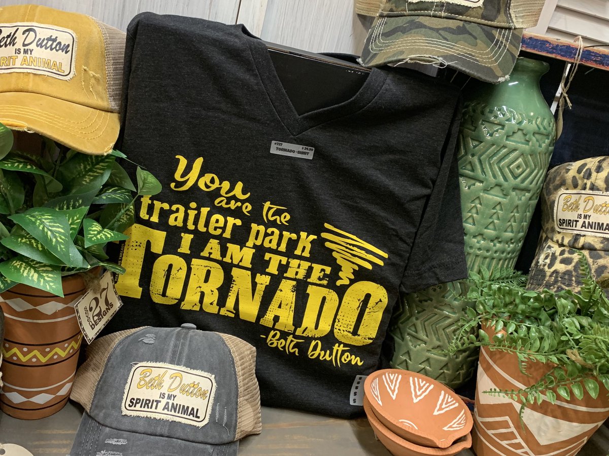 Yellowstone is a fave at Seven27designs. Who doesn’t ♥️ Beth Dutton?? These tees and hats are available now with Seven27designs at Alyssa’s in Pace. #bethdutton #YellowstoneTV #shopseven27designs #shopalyssas