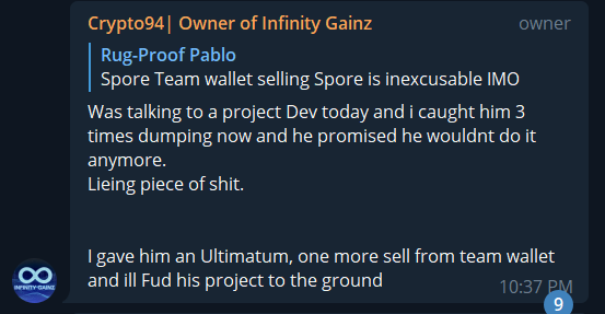 punkufighter's tweet photo. @Fogking11 Team selling tokens 3 times already... dont be surprised if they sell all of the tokens they have. https://t.co/hh1HO9iX6e