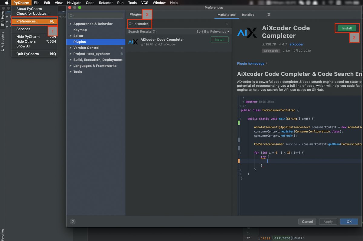 AiXcoder's tweet image. AiXcoder 2.5 for Java and Python was released. You can install it in the JetBrains Marketplace of IntelliJ and PyCharm.
Here is download link: plugins.jetbrains.com/plugin/13574-a…