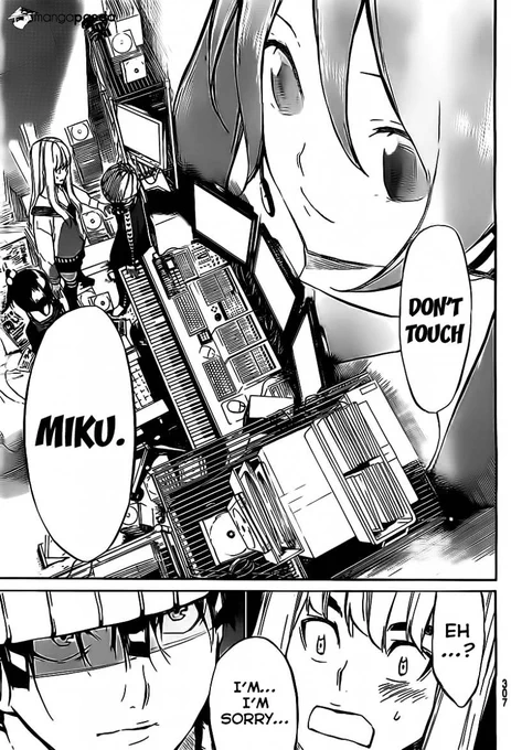 didnt expect to see miku in this manga 