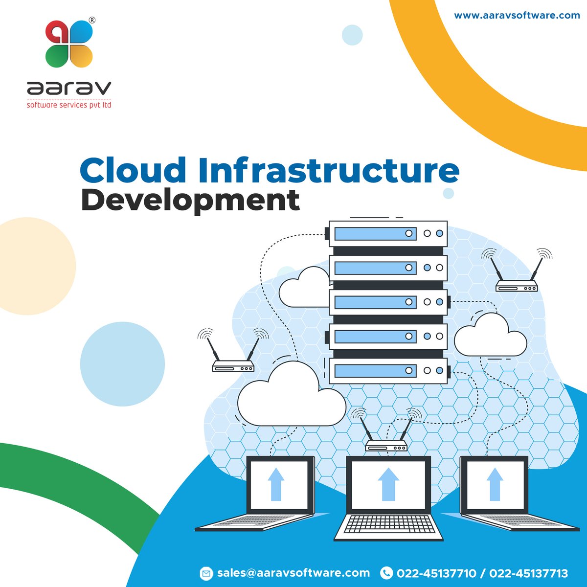 AaravSoftware's tweet photo. Our expert members help to set up the #Cloud #Infrastructure with #AWS, #Vmware, #Cloudflare, etc. 
Call: 022-45137710 / 022-45137713
Email: sales@aaravsoftware.com
Web: https://t.co/MDPpJ0Ddlm

#AaravSoftware #softwarecompany #softwaresolution #softwaredevelopment #CloudMemory https://t.co/68Ah0Tjmd2