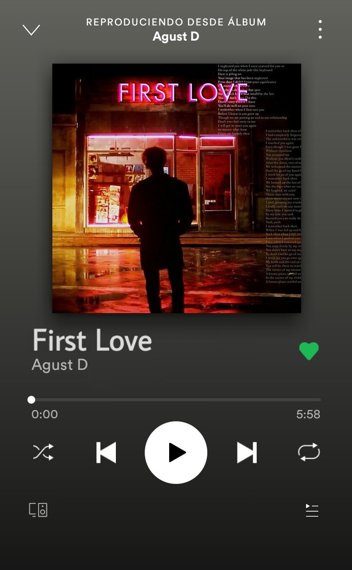 7BLost's tweet photo. Un artista que últimamente he escuchado de su trabajo me tiene fascinado y inspirado y es que comparto el pensamiento de que el primer amor que tuve es el amor a la música, excelente trabajo de @daeguboyoficial 🥰
#7LB #SOO #FirstLovebyAgustD #FirstLoveRP https://t.co/bmdNDgcinf