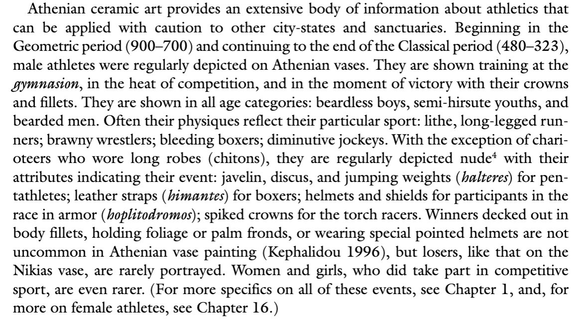 Sources:Neils, Sport and Spectacle in Greek Antiquity, 2014.i meant to include this picture on tweet 1