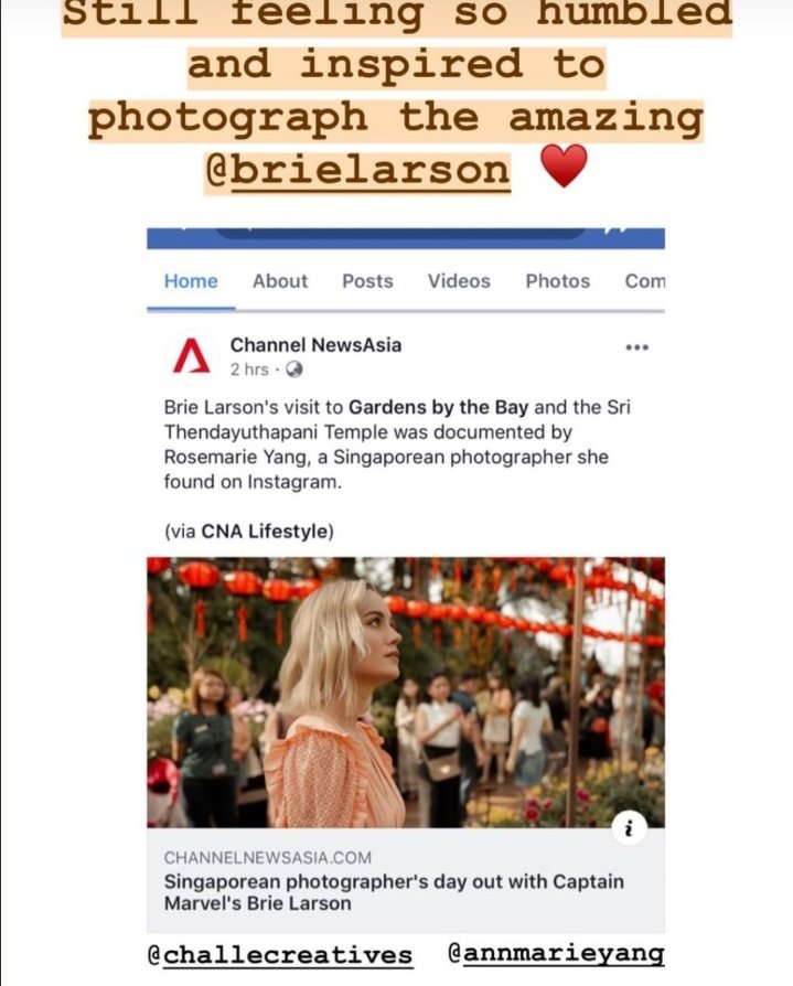 She also asked local female photographers, who she found on instagram, to have a photoshoot with her so they would get a bigger platform1. Rose Marie Yang, this photoshoot was in singapore