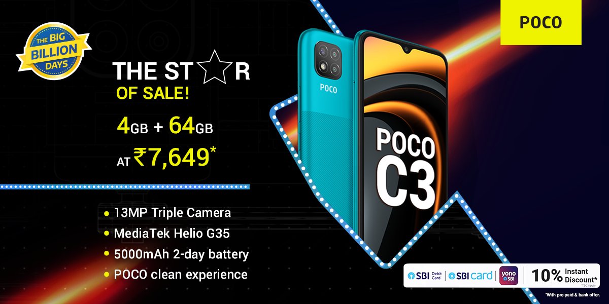 Poco 33 Your last chance to get the #POCOC3 at a never before price: https://t ...