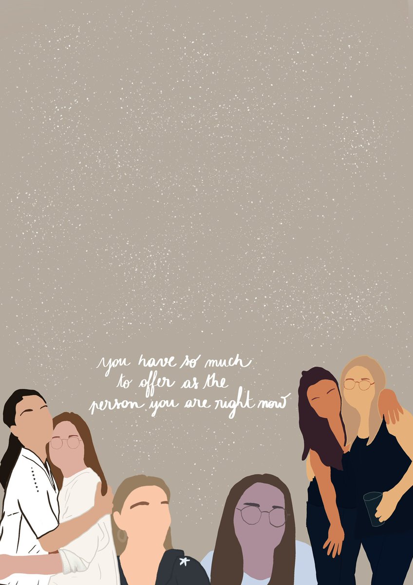 cha - the last but not the least. these are two different drawings : the first one is us, living a friendship that i would wish to anyone to live. the second one, ur happiness, these girls that are actually making u feel as u deserve to feel. i hope that it will make u happy —