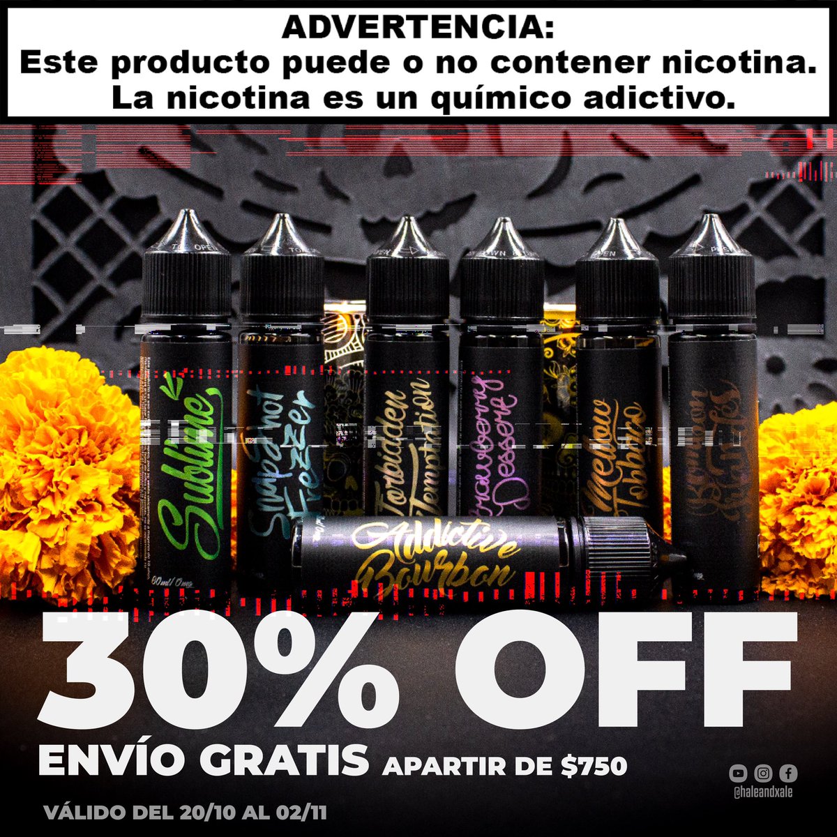 HaleXale's tweet photo. Promos de terror en https://t.co/X8ipmOF0JO
#saborenvapor #vapeamx #vapemex https://t.co/WBW8Kc6NS1