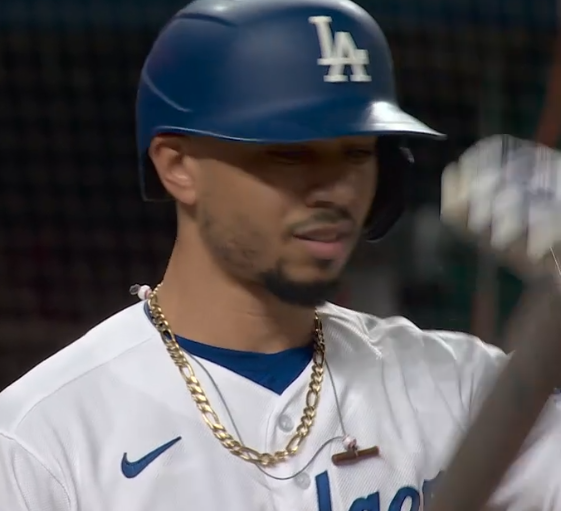 Sandra Montes on X: This has got to be one of the cutest Mookie Betts  costume right down to the bat ball necklace he wears. #mookiebetts  #dodgersnation #dodgerswin / X