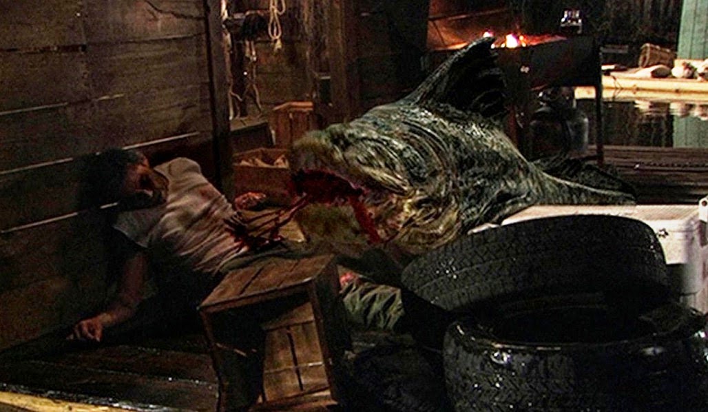 Frankenfish (2004). My favorite(!?) of the Anaconda-era "big animal" horror ripoffs. Everyone's trapped on house boats and separated by this giant franken fish thing and can't get across to each other and it's so stupid but it works!? And has a decently diverse cast who live!?