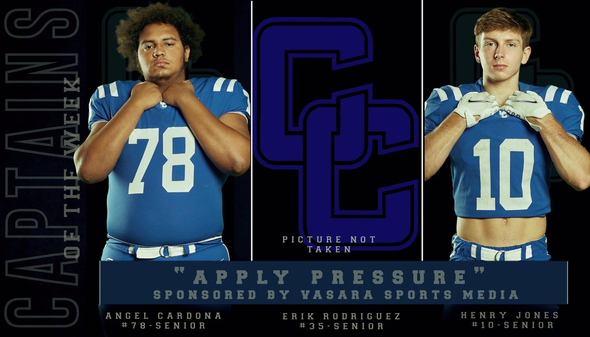 Vasaraphoto's tweet photo. Captains for 10/23 game vs Eastview and motto of the week (Apply Pressure) chosen by Coach Hill. Both sponsored by Vasara Sports Media #football #cedarcreekfootball #eaglenation #applypressure #fridaynightlights #txfb #cedarcreek #vasaraphoto #vasaraphotography #footballcaptains https://t.co/1tIVgcJlH1