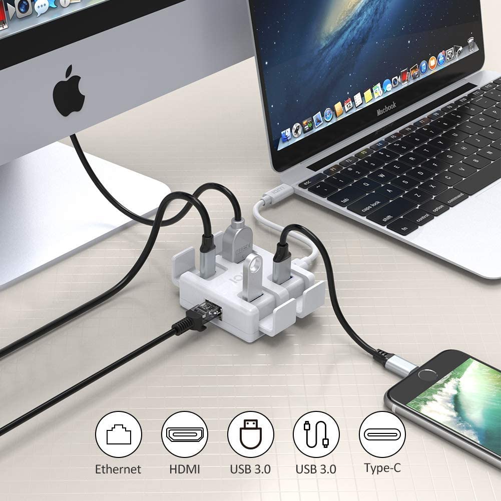 Codes4Deals's tweet image. USB Type C Multi-port Hub

1 Ethernet Port, 1 HDMI output, 2 USB3.0 ports, 1 USB-C port. One hub for all possible accessories. 

Now as low as $15.99 with promo code 65YN55KF

amzn.to/3o6V24Z

#ad #multiport #hub
