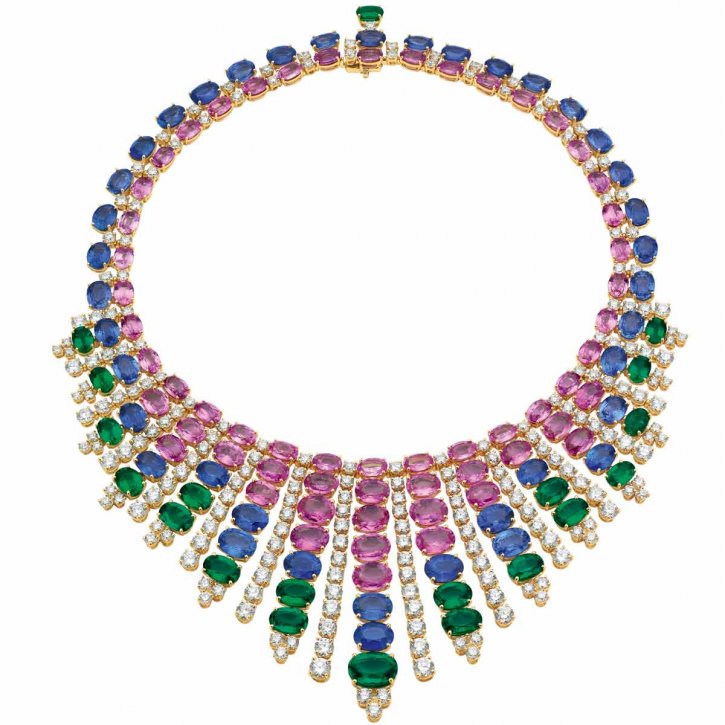 From Bulgari, the necklace that is photo-shopped onto the birds in my avi, as little mohawks.