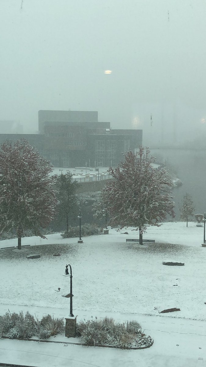 Yep, Mother Nature has a sense of humor in Wisconsin on October 19!  #ugh #itsgoingtobealongwinter