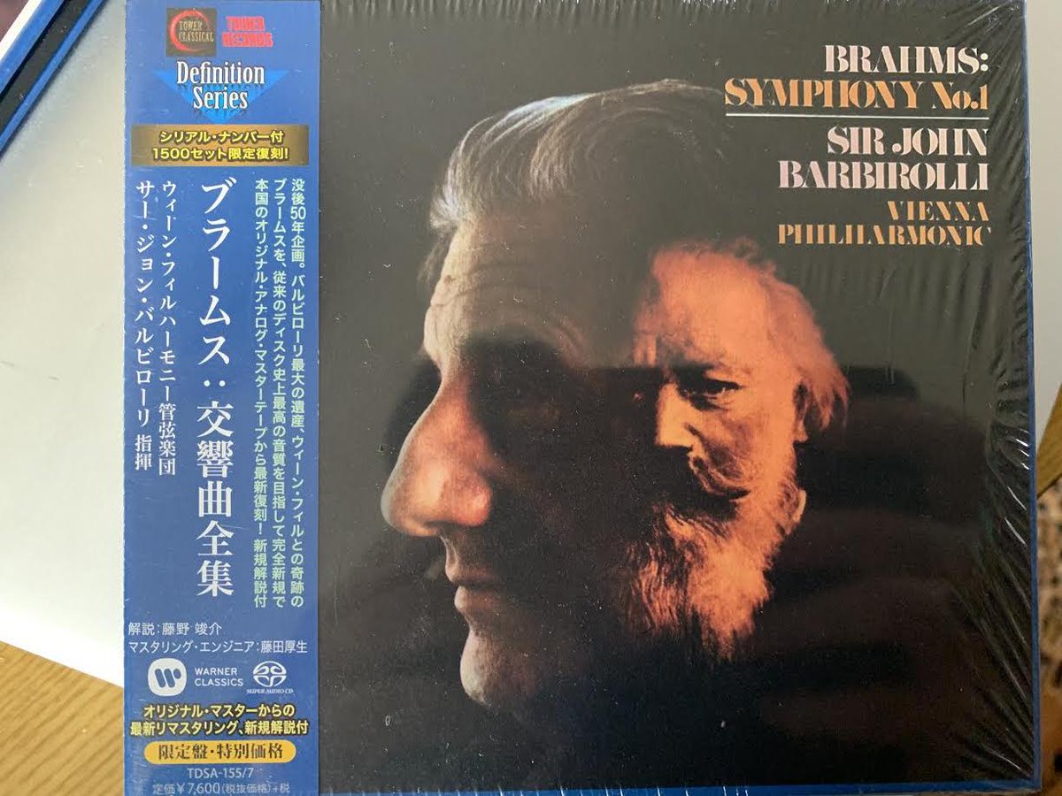 TikitakaTtk's tweet photo. #NowPlaying
タワー バルビのブラームス
https://t.co/6gs0rtBFgJ
今日は一連のタワーのバルビを聴きながら、藤井二冠の順位戦を横目にお仕事.
https://t.co/Soypctwxc0
#TowerRecords
#DefinitionSeries
#SirJohnBarbirolli
#SACD
#Brahms
#AbemaTV https://t.co/S1LZf9dWkU