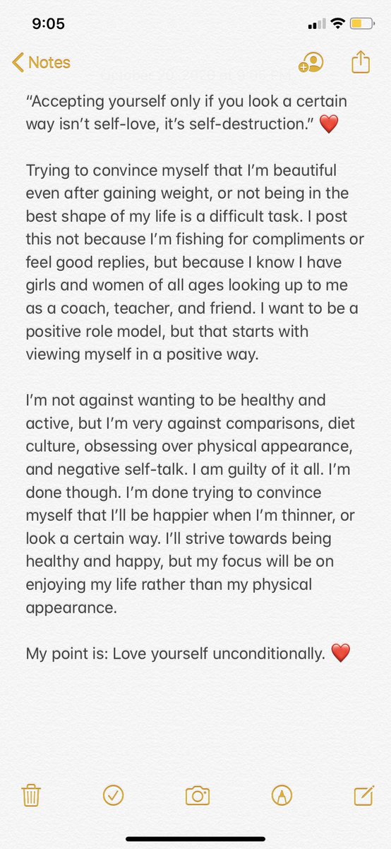 Love yourself. ❤️💪🏼