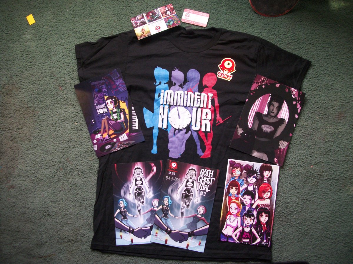 Goth Ghost Girl w Imminent Hour tee from my mail box!  @Fablehaus  @SergioQuijada  @OvationComics mentioned in this video 